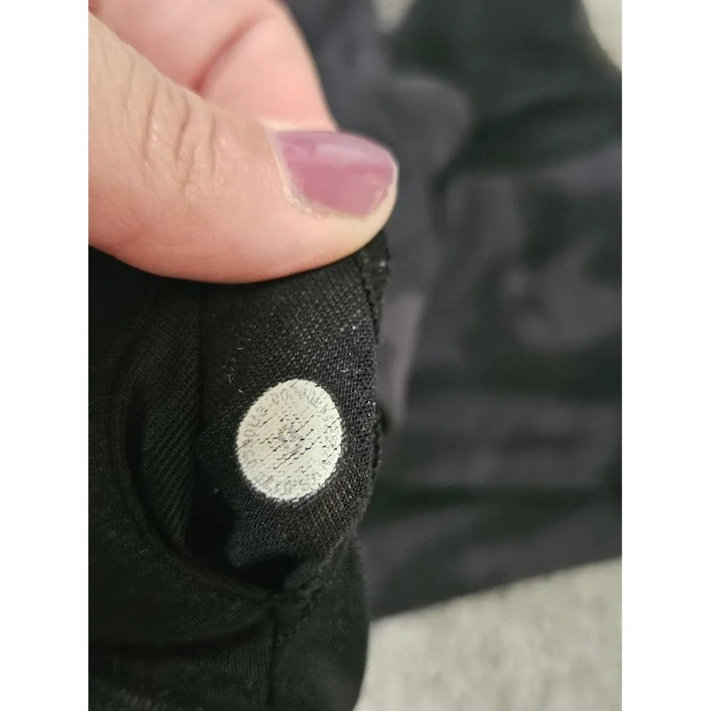 Lululemon Invigorate Sports Bra Black Camo Racerback Mesh Women Size 8